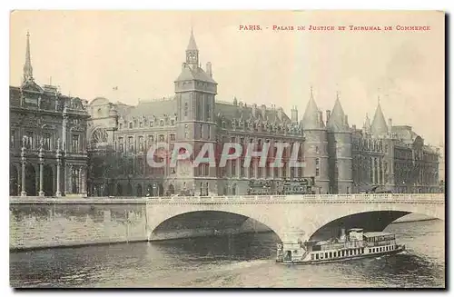 Ansichtskarte AK Paris Palais de Justice et Tribunal de Commerce