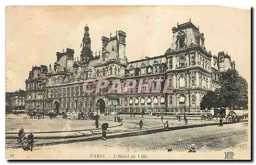 Cartes postales Paris l'Hotel de Ville