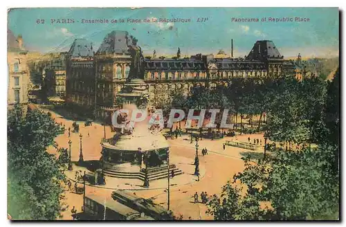 Ansichtskarte AK Paris Ensemble de la Place de la Republique