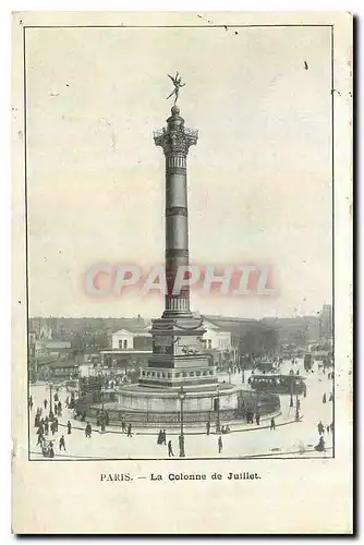 Cartes postales Paris La Colonne de Juillet