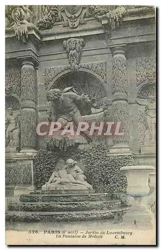 Cartes postales Paris Jardin du Luxembourg La Fontaine de Medicis