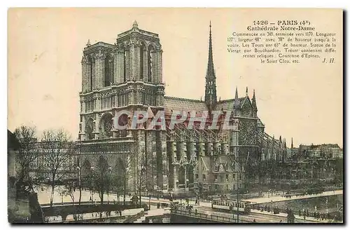 Cartes postales Paris Cathedrale Notre Dame