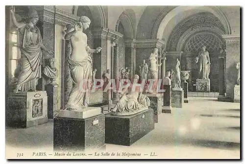 Cartes postales Paris Musee du Louvre La Salle de la Melpomene