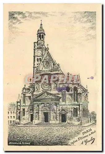 Cartes postales Paris Eglise St Etienne du Mont