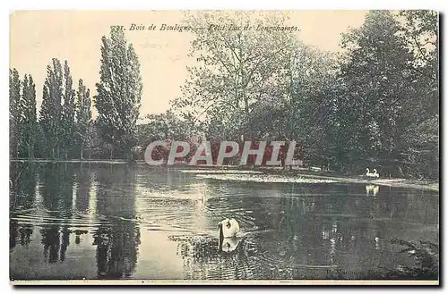 Ansichtskarte AK Bois de Boulogne Petit lac de Longchamps