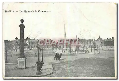 Cartes postales Paris la Place de la Concorde