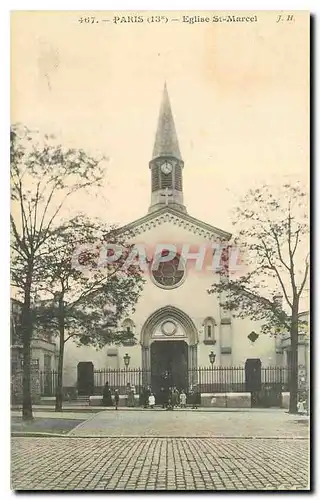 Cartes postales Paris Eglise St Marcel