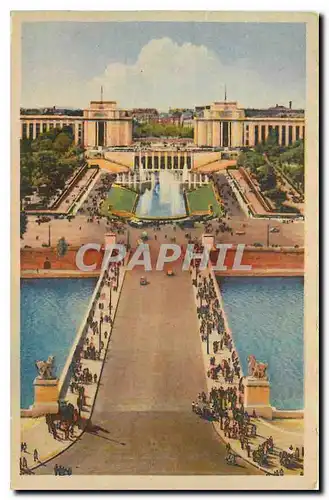 Ansichtskarte AK Paris vue vers le Palais de Chaillot