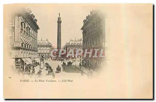 Cartes postales Paris la Place Vendome