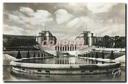 Cartes postales Paris et ses merveilles le palais de Chaillot vu des jardins