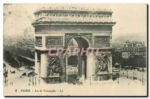 Cartes postales Paris Arc de Triomphe