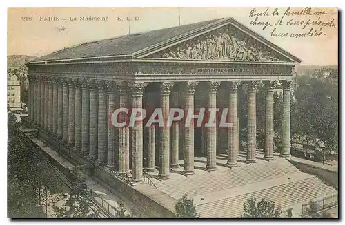 Cartes postales Paris La Madeleine