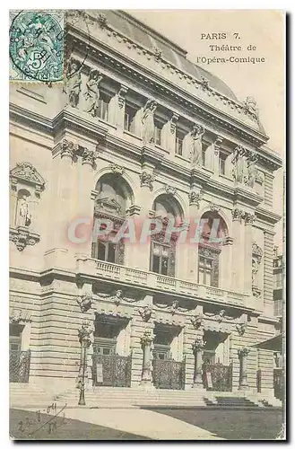 Cartes postales Paris Theatre de l'Opera Comique