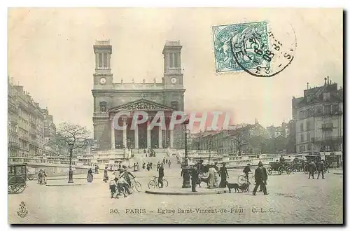 Cartes postales Paris Eglise Saint Vincent de Paul