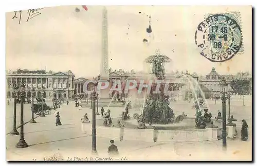 Cartes postales Paris La Place de la Concorde