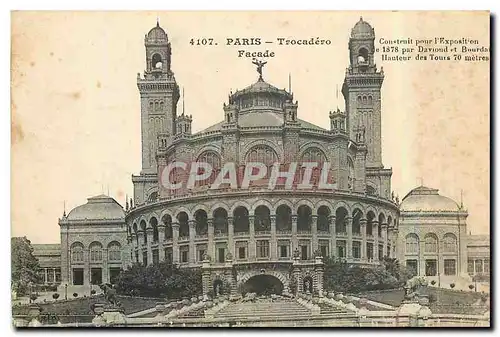 Ansichtskarte AK Paris Trocadero facade