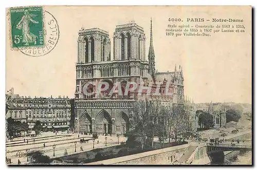 Cartes postales Paris Notre Dame