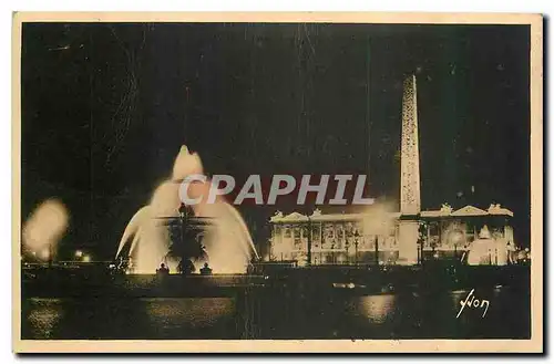 Cartes postales Paris en flanant Place de la Concorde