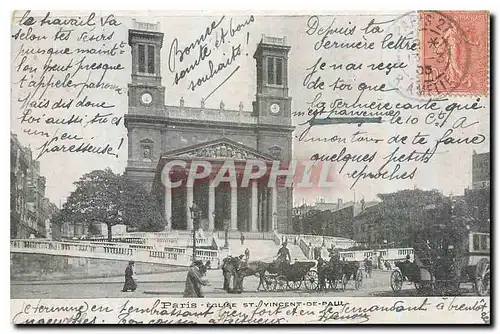 Cartes postales Paris Eglise St Vicent de Paul