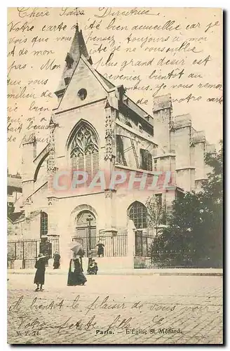 Cartes postales Paris L'Eglise St Medard