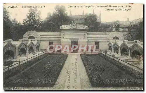 Ansichtskarte AK Paris Chapelle Louis XVI Jardin de la Chapelle Boulevard Haussmann