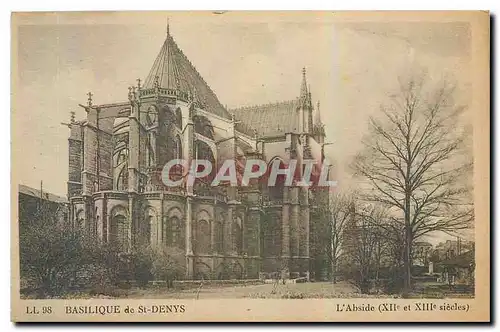 Ansichtskarte AK Basilique de St Denys L'Abside