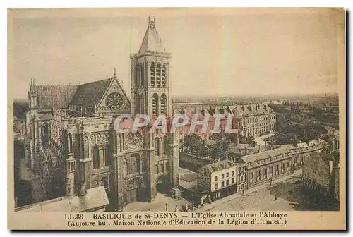 Ansichtskarte AK Basilique de St Denys L'Eglise Abbatiale et l'Abbaye