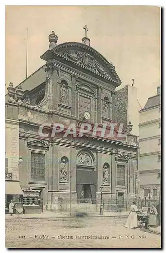 Cartes postales Paris L'Eglise Sainte Elisabeth