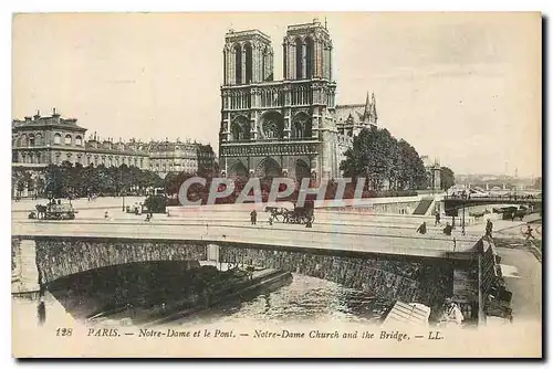 Ansichtskarte AK Paris Notre Dame et le Pont