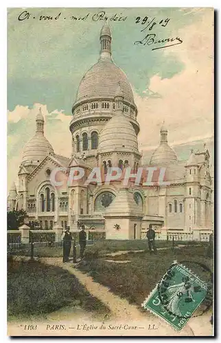 Cartes postales Paris L'Eglise du Sacre Coeur