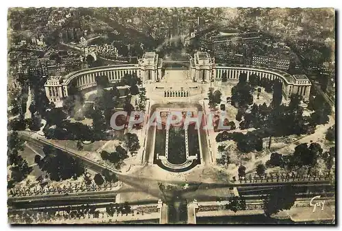 Ansichtskarte AK Paris et ses Merveilles Panorama sur le Palais de Chaillot Vue prise de la Tour Eiffel