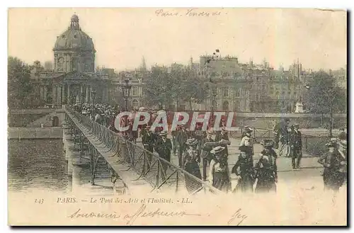 Cartes postales Paris Le Pont des Arts et l'Institut