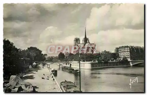 Ansichtskarte AK Paris en flanant La Seine au quai de la Tournelle