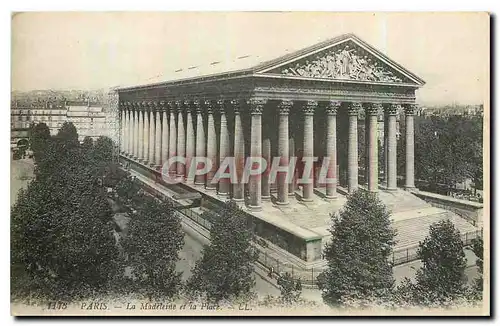 Cartes postales Paris la Madeleine et la Place