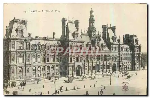 Cartes postales Paris l'Hotel de Ville