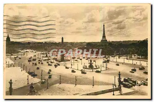 Ansichtskarte AK Paris en Flanant Place de la Concorde