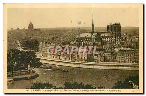 Ansichtskarte AK Paris Perspective sur Notre Dame