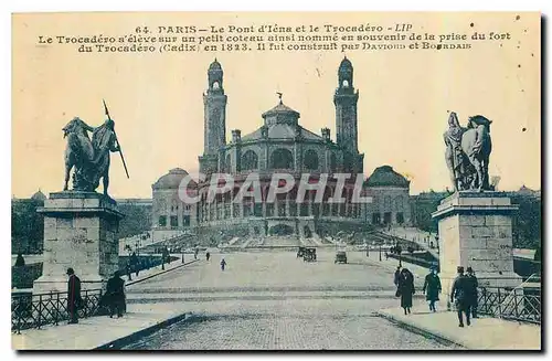 Ansichtskarte AK Paris le Pont d'Iena et le trocadero