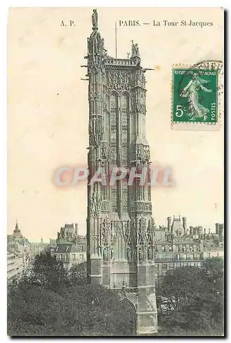 Cartes postales Paris la Tour St Jacques