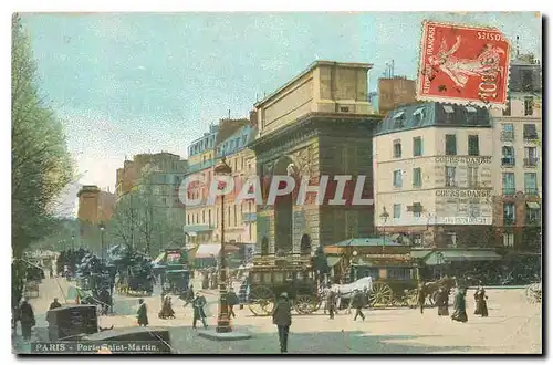 Cartes postales Paris Porte Saint Martin