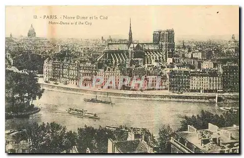 Cartes postales Paris Notre Dame et la Cite