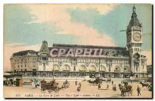 Cartes postales Paris la Gare de Lyon