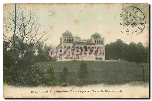 Cartes postales Paris pavillon Mauresque au parc de Montsouris