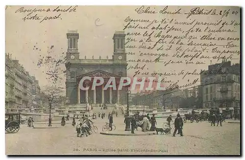 Cartes postales Paris Eglise Saint Vincent de Paul