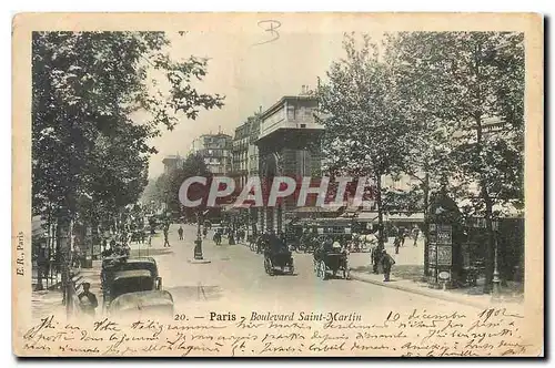 Cartes postales Paris Boulevard Saint Martin