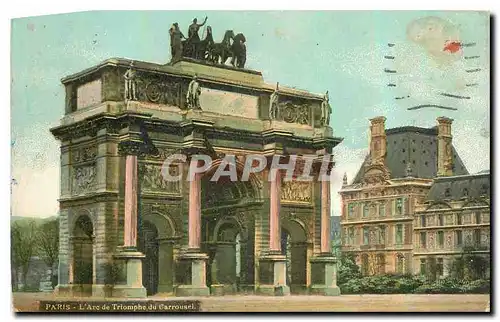 Cartes postales Paris l'Arc de Triomphe du Carrousel