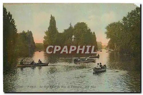 Cartes postales Paris le Grand Lac du Bois de Boulogne