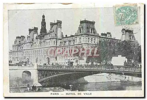 Cartes postales Paris Hotel de Ville