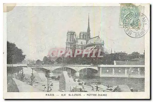 Ansichtskarte AK Paris Ile St Louis Notre Dame