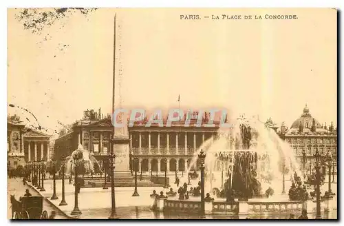 Cartes postales Paris la Place de la Concorde